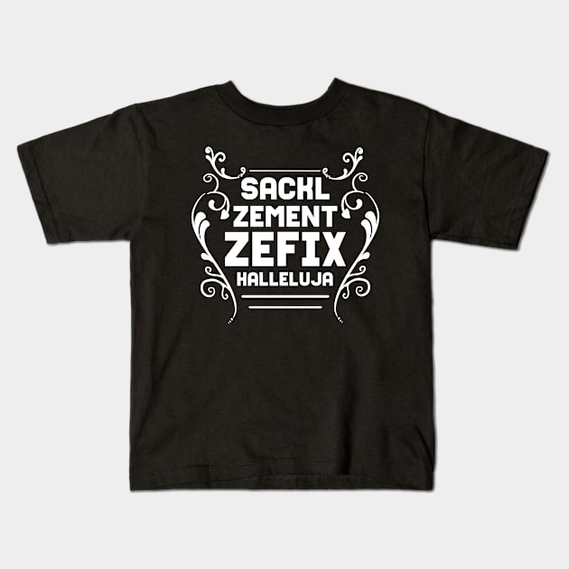 Oktoberfest Swearing - For Beer Lovers Kids T-Shirt by RocketUpload